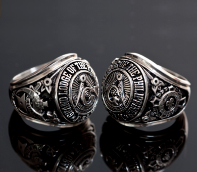 Mason rings, fraternity rings, family crest, class rings, batch rings, college rings, school rings.